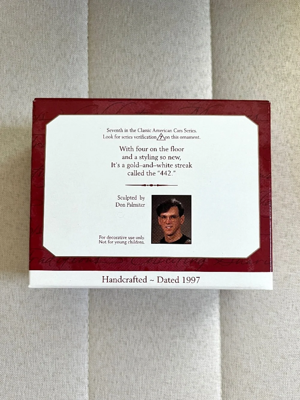 1969 Hurst Oldsmobile 442 - American Cars #7 - 1997 Hallmark Keepsake Ornament